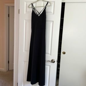Black maxi dress